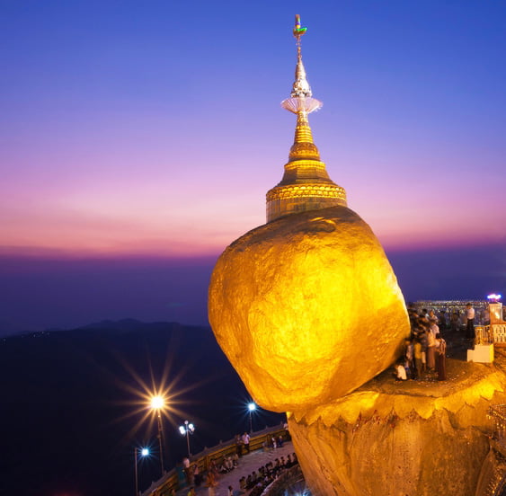 golden rock myanmar 2